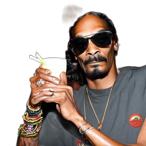 animal, snoop, dogg, trader, vic, bar, holding, tiki transparent PNG cut-out