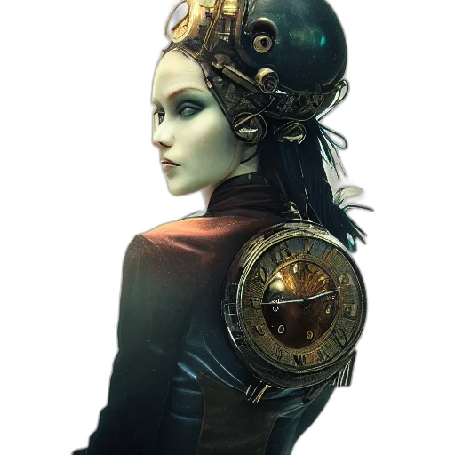 robot, staff, mask, jewelry transparent PNG cut-out