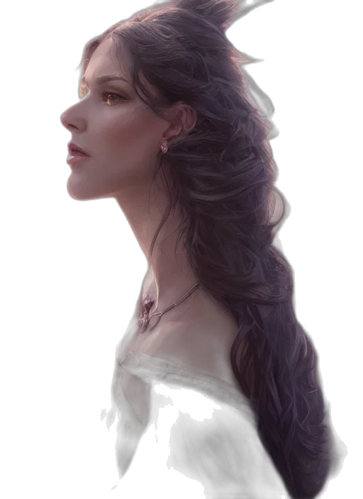 crown, face, jewelry, dress, fantasy art, photorealistic, concept art, watercolor transparent PNG cut-out