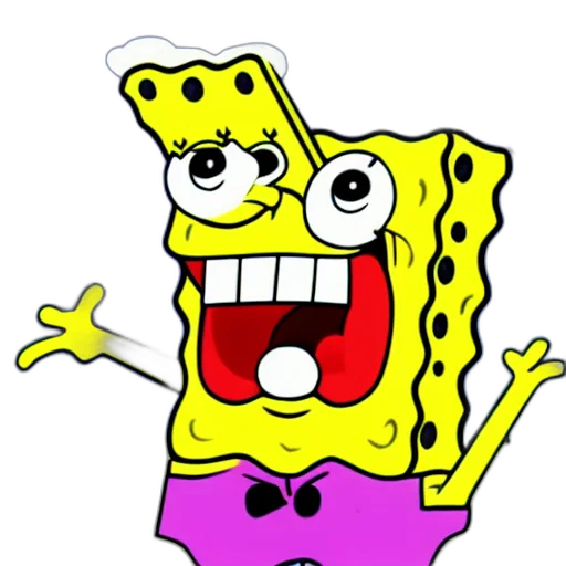 face, robot, underwater, goofy, wacky, silly, spongebob transparent PNG cut-out