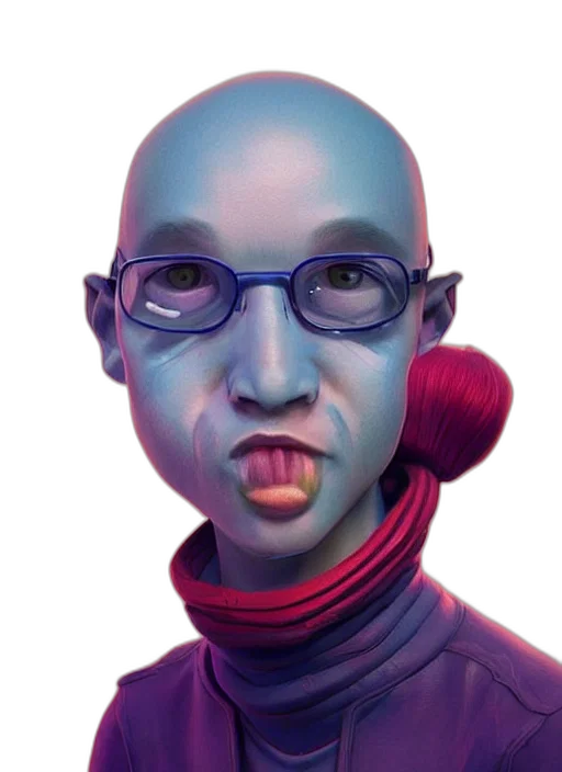face, robot, mask, staff, concept art, fantasy art, 3d render, photorealistic transparent PNG cut-out
