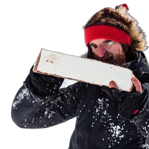 jacket, snow, chocolate, candy transparent PNG cut-out