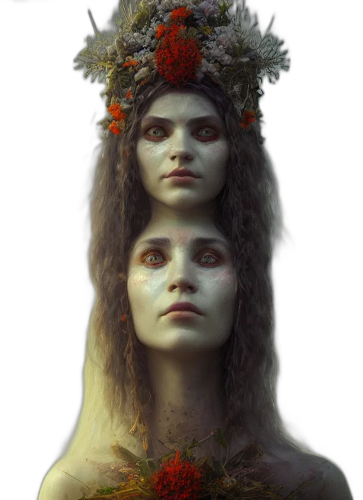 crown, face, mask, concept art transparent PNG cut-out