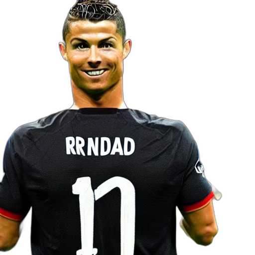 3d render, photorealistic, pixel art, cristiano transparent PNG cut-out