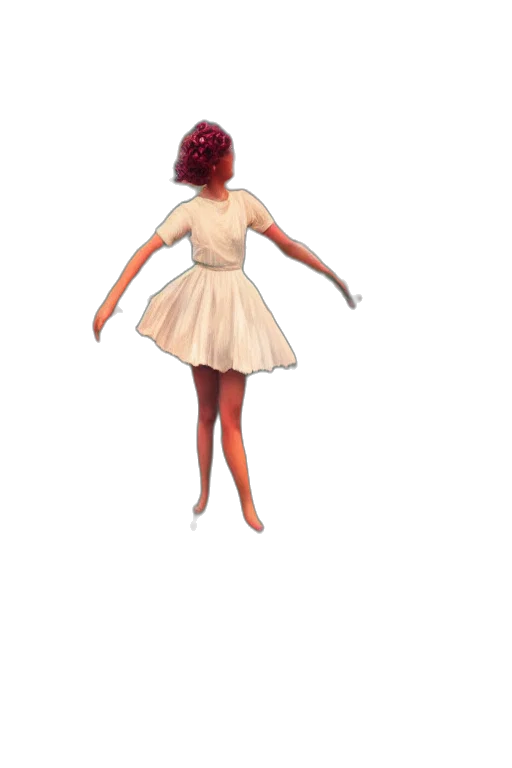 dress, staff, hair, creature, concept art, 3d render, cartoon, watercolor transparent PNG cut-out