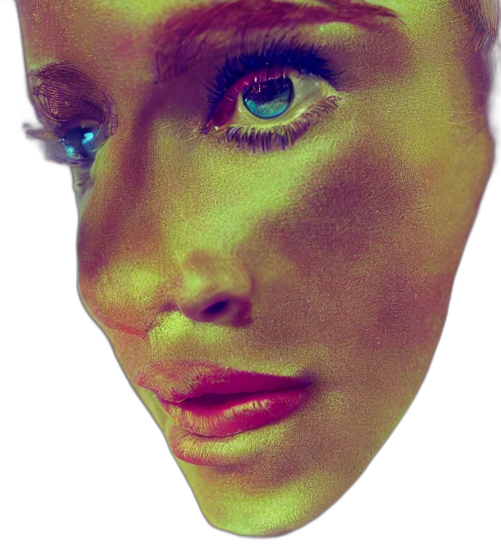face, mask, robot, jewelry, photorealistic, vaporwave, 3d render, oil painting transparent PNG cut-out