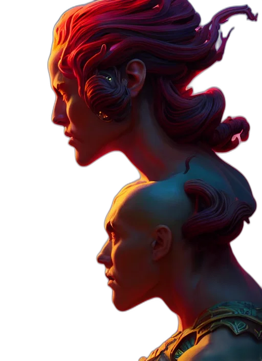 face, crown, mask, concept art transparent PNG cut-out