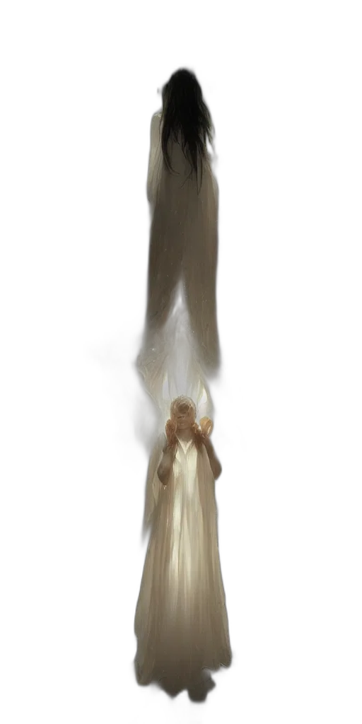 dress, sword, staff, creature transparent PNG cut-out