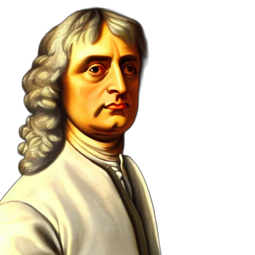 face, staff, hair, photorealistic, classical, portrait, sir, isaac transparent PNG cut-out