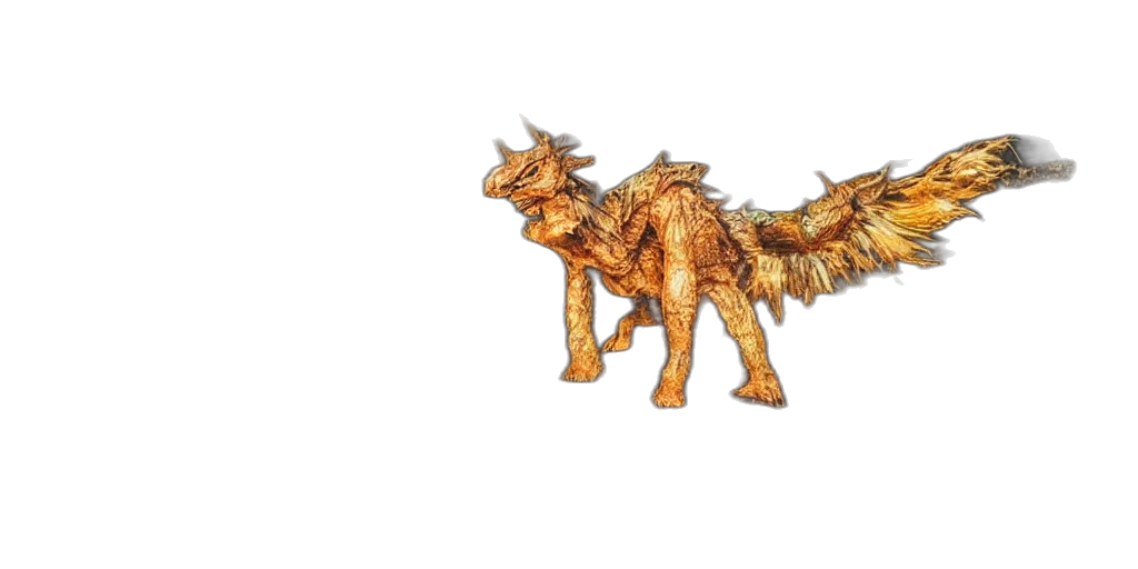 dragon, animal, creature, staff transparent PNG cut-out