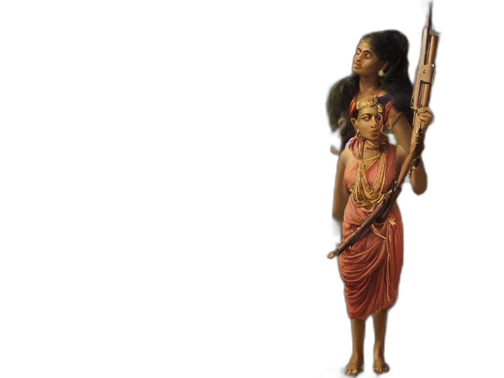 staff, weapon, concept art, forest, realistic, sri, lankan, woman transparent PNG cut-out