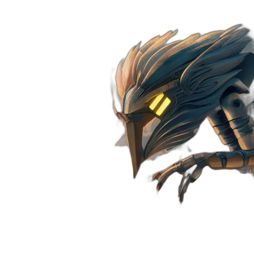 mask, dragon, creature, weapon, concept art, fantasy art, 3d render, pixel art transparent PNG cut-out