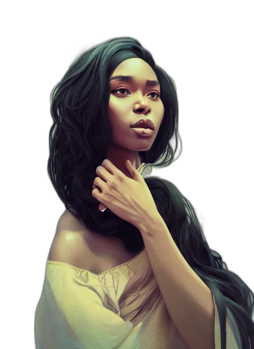 face, dress, fantasy art, concept art transparent PNG cut-out