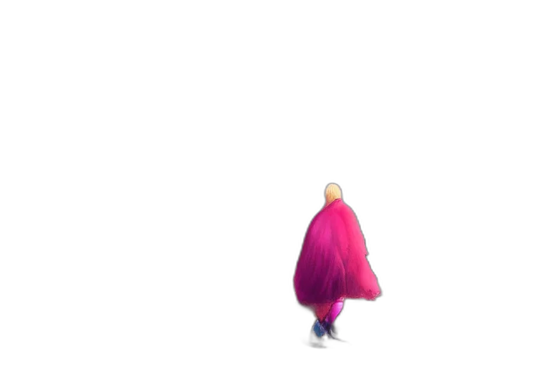 hair, creature, dress, jacket, 3d render, pixel art, concept art, vaporwave transparent PNG cut-out