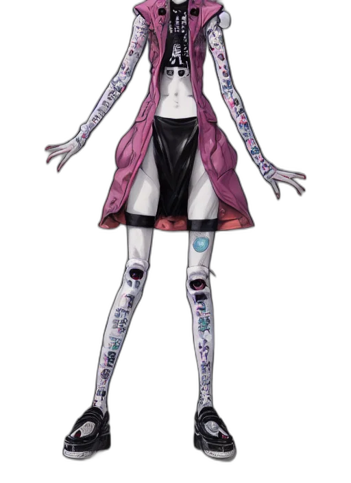 dress, creature, jacket, concept art transparent PNG cut-out