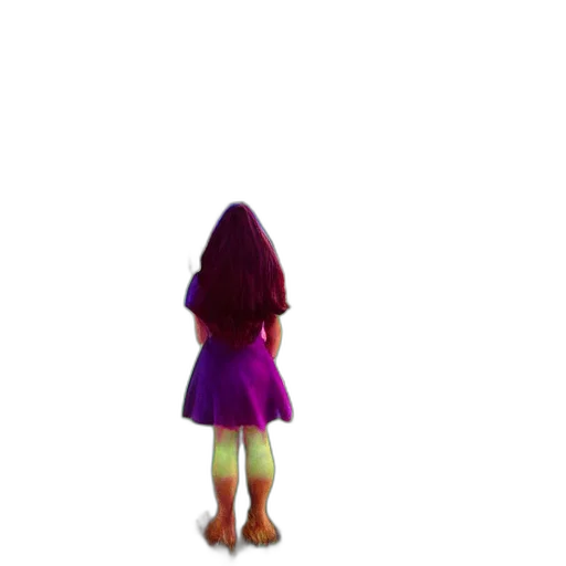 dress, staff, jacket, hair transparent PNG cut-out