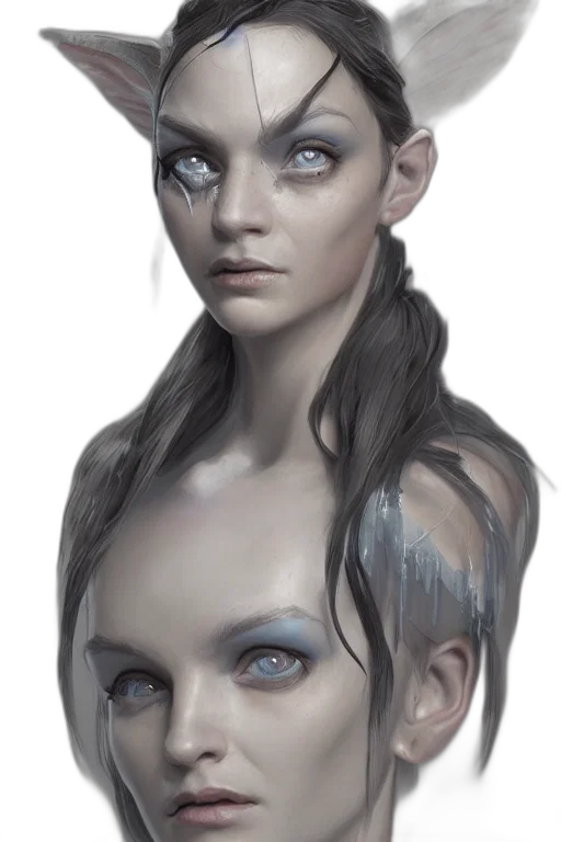 face, mask, creature, fantasy art transparent PNG cut-out