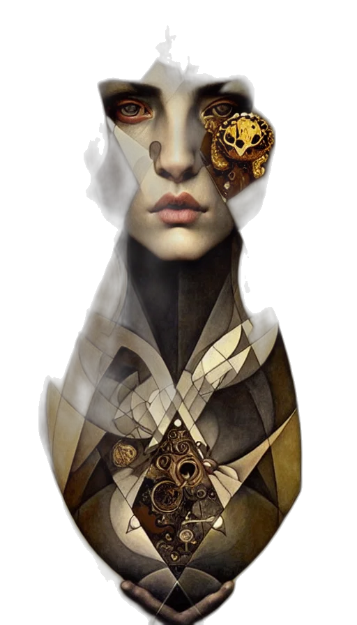 mask, jewelry, face, crown, fantasy art, concept art, photorealistic, comic book art transparent PNG cut-out