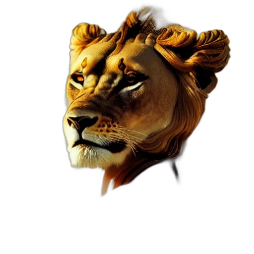 crown, mask, animal, staff transparent PNG cut-out