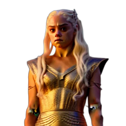 dragon, staff, face, dress transparent PNG cut-out