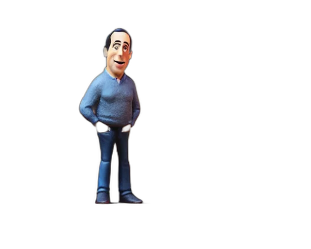 staff, jacket, robot, animal, 3d render, cartoon, concept art, pixel art transparent PNG cut-out