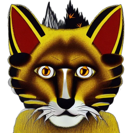 mask, animal, staff, fantasy art transparent PNG cut-out