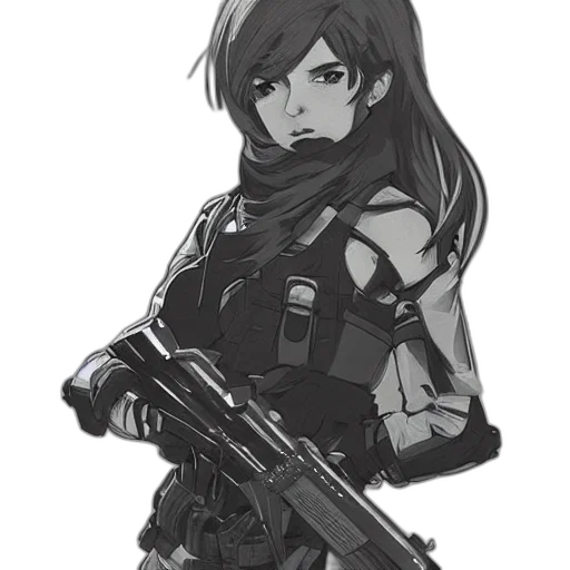 weapon, concept art, anime, comic book art transparent PNG cut-out