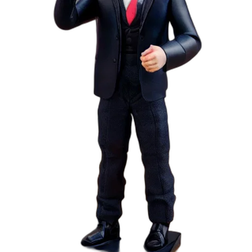 jacket, staff, robot, 3d render, concept art, cartoon, gary, barlow transparent PNG cut-out