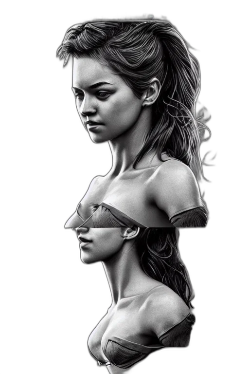 face, crown, jewelry, mask, photorealistic, pencil sketch, concept art, fantasy art transparent PNG cut-out