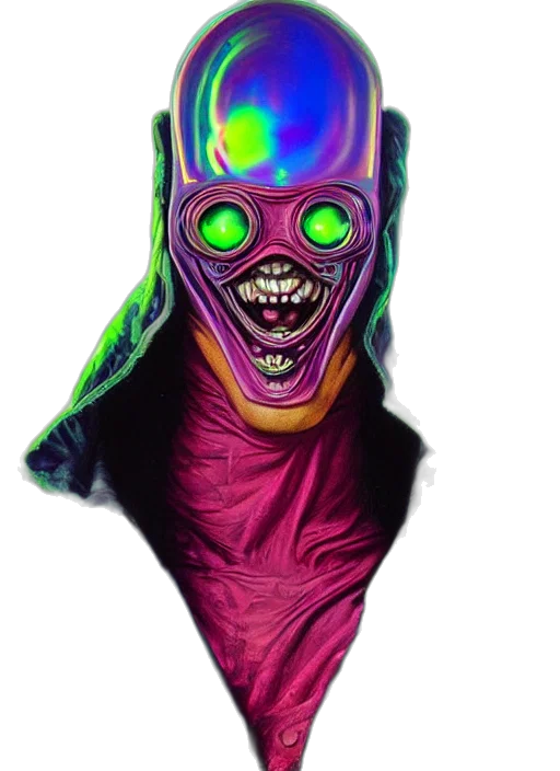 mask, creature, face, robot transparent PNG cut-out