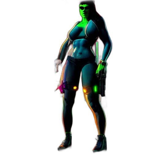 staff, weapon, robot, creature, concept art, cyberpunk, 3d render, pixel art transparent PNG cut-out