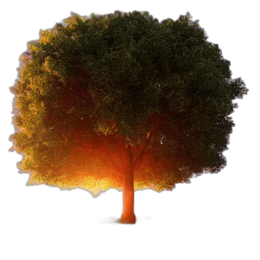 tree, crown, hair, hat, 3d render, photorealistic, concept art, pixel art transparent PNG cut-out