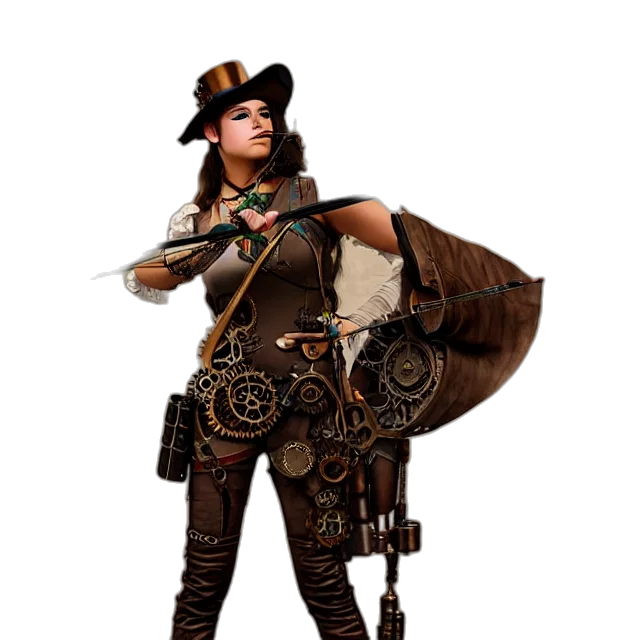 staff, weapon, hat, jewelry, concept art, fantasy art, 3d render, photorealistic transparent PNG cut-out