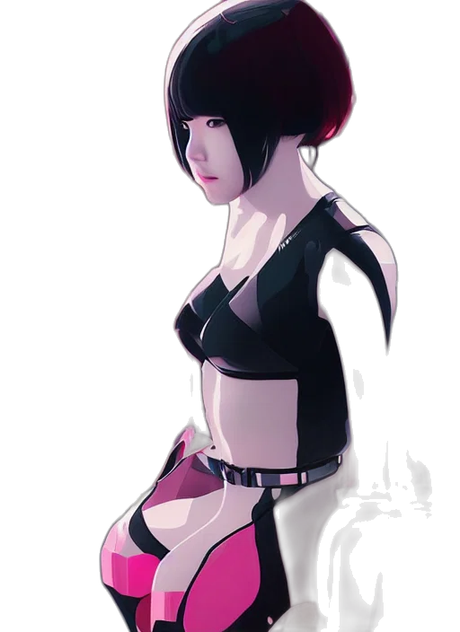 jacket, robot, cyberpunk, concept art transparent PNG cut-out