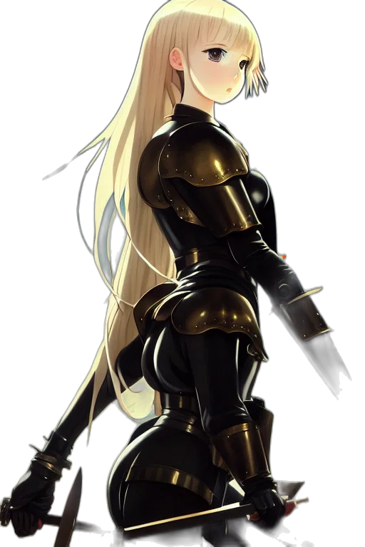 sword, weapon, robot, dress transparent PNG cut-out