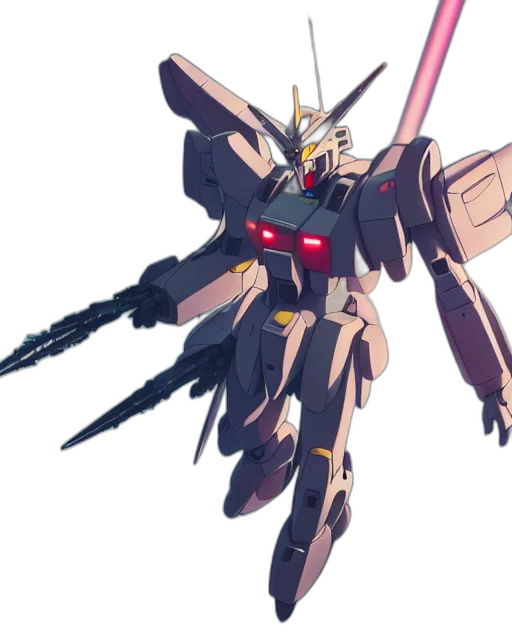 weapon, robot, sword, concept art, anime, pixel art, 3d render, pastel transparent PNG cut-out
