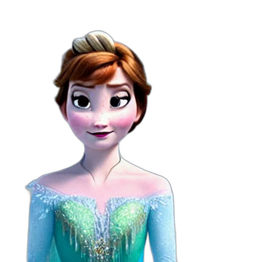 dress, crown, face, staff, 3d render, concept art, cartoon, photorealistic transparent PNG cut-out