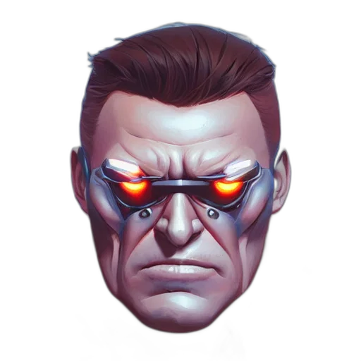 face, mask, comic book art, concept art transparent PNG cut-out