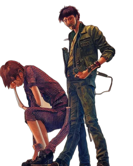 jacket, staff, weapon, concept art transparent PNG cut-out