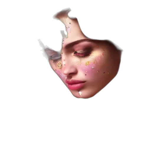 face, mask, crown, creature transparent PNG cut-out