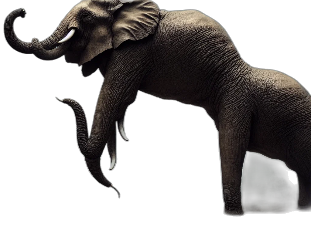 animal, creature, 3d render, photorealistic transparent PNG cut-out