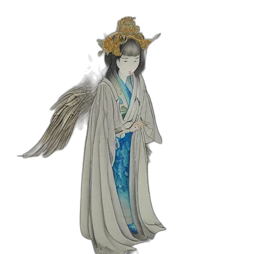 staff, fantasy art, concept art, 3d render, highly, detailed, japanese, watercolor transparent PNG cut-out