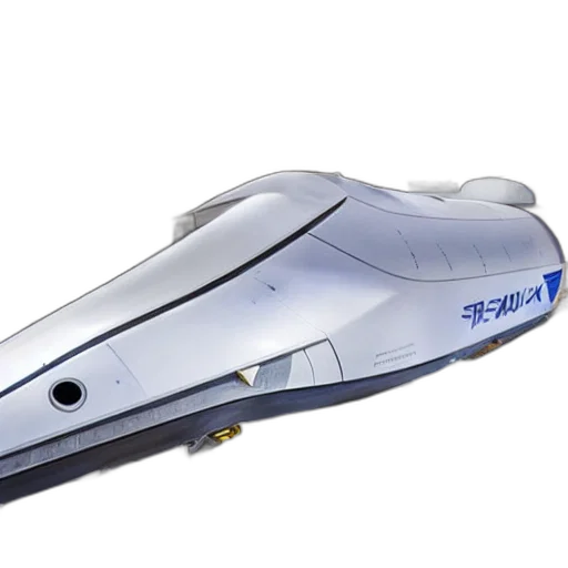 weapon, 3d render, spacex, starship transparent PNG cut-out