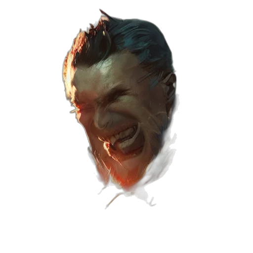 face, mask, creature, staff transparent PNG cut-out