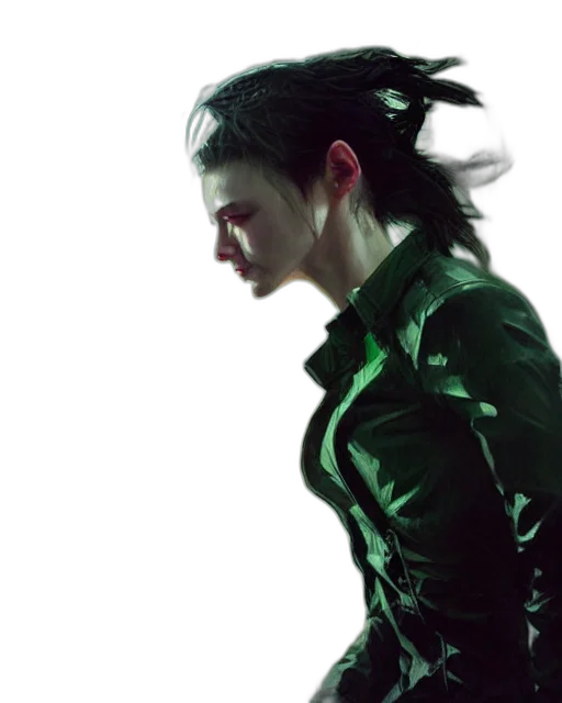 jacket, dragon, face, dress transparent PNG cut-out