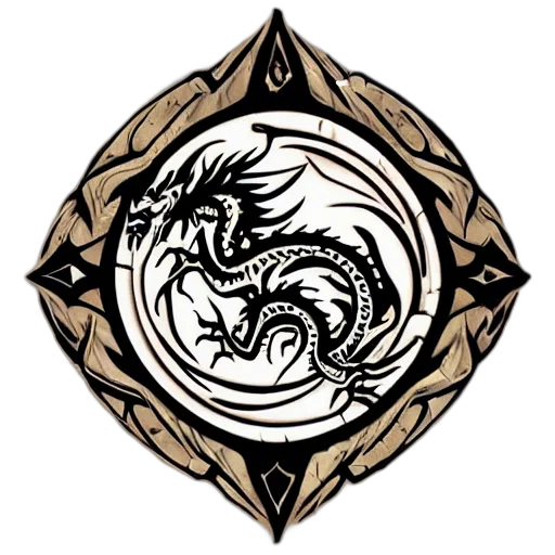 dragon, staff, sword, jewelry transparent PNG cut-out