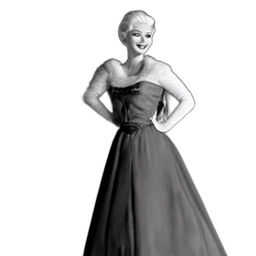 dress, cartoon, pencil sketch, concept art, photorealistic, 1960, photo, elsa transparent PNG cut-out