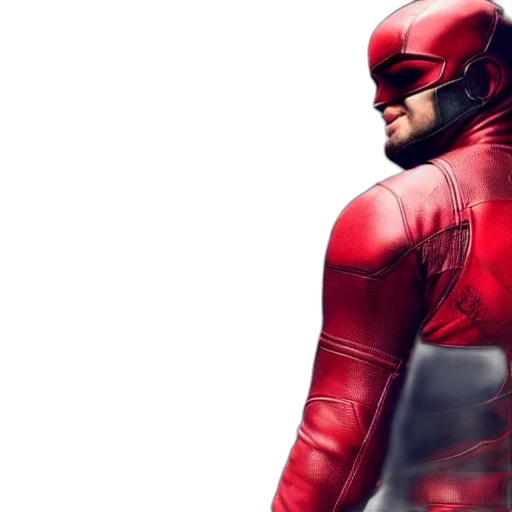 3d render, concept art, red, matt, reeves, daredevil transparent PNG cut-out