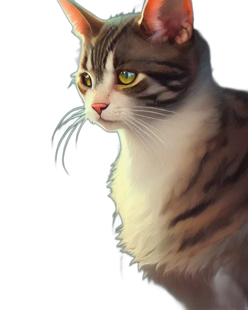 animal, creature, staff, photorealistic, concept art, fantasy art, oil painting, pastel transparent PNG cut-out