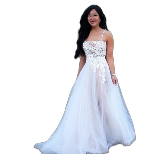 dress, 3d render, photorealistic, beautiful transparent PNG cut-out
